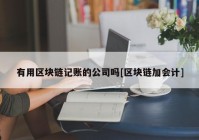 有用区块链记账的公司吗[区块链加会计]